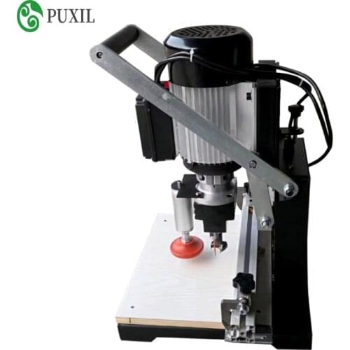 Woodworking hinge drilling machine single head three-in-one dust-free pneumatic manual punching machine portable punching machin