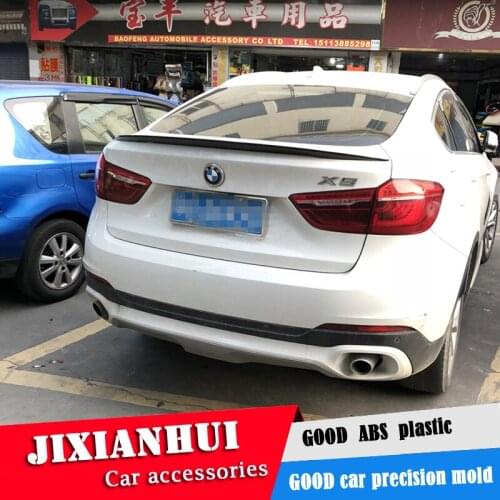 For F16 X6 Spoiler 2015-2017 BMW F16 X6 series SPOILER ABS plastic Material Car Rear Wing Color Rear Spoiler
