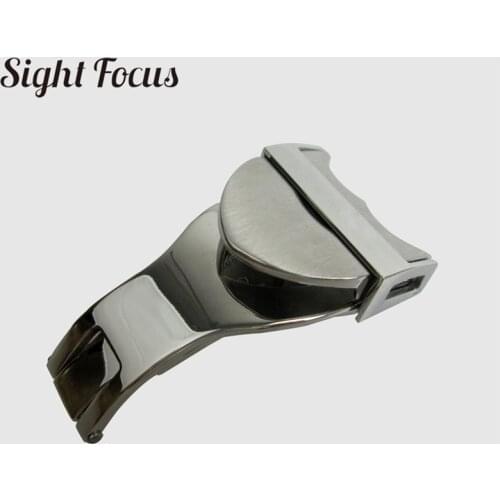 Heavy Duty Stainless Steel 18mm Safety Folding Buckle for Tudor Watch Band Deployment Clasp Deployant Buckle for Black Bay Strap