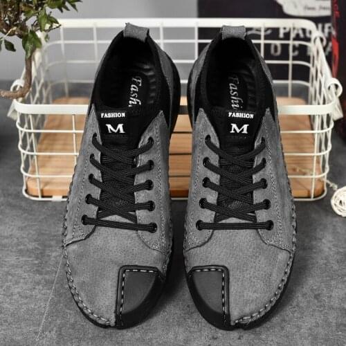 CIMIM Brand Genuine Leather Casual Shoes Men Fashion Big Size Men Sneakers 2019 Comfortable Moccasins Men Luxury Flat Loafers