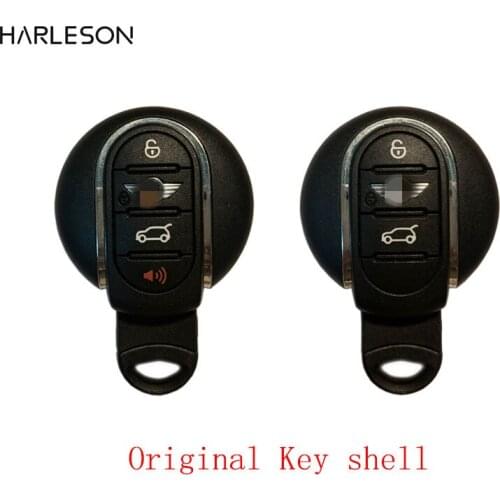 Smart Remote Control Car Key Shell For BMW Mini Cooper 2015 2016 2017 2018 3/4 Buttons Case Cover Fob Blank Uncut Blade