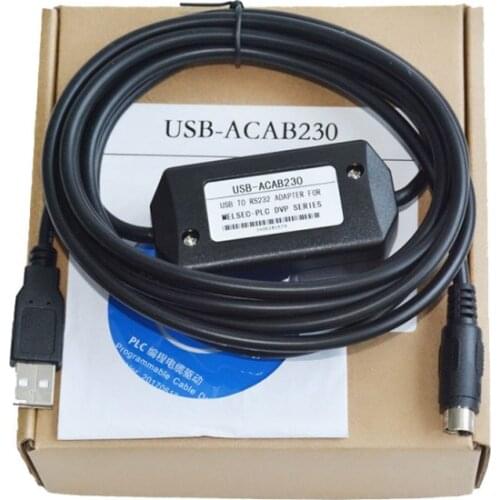 USBACAB230 Delta PLC Programming Cable USB TO RS232 Adapter For USB-DVP ES EX EH EC SE SV SS Series Cable