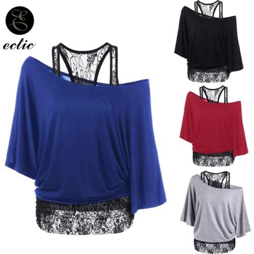 Cutwork Hem Lace Top One Shoulder Tee Shirt Vetement Femme 2021 Irregular Women 5xl Tshirt Aesthetic Clothes Solid Color T Shirt