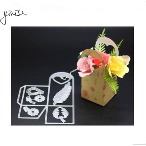 Scrapbook FLOWER BasketMetal Cutting Dies For Scrapbooking Stencils DIY Album Cards Decoration Embossing Folder Die Cuts Cutter