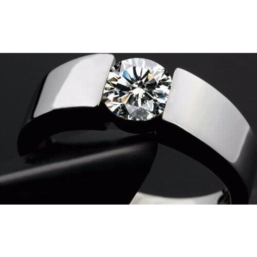 High quality fashion channel setting Wide CZ Ring gold filled gold imitation plated rose gold couple weddin