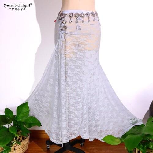 Lace Tribal Belly Dance Skirt Steampunk Boho Bohemian Gypsy Renaissance EX100