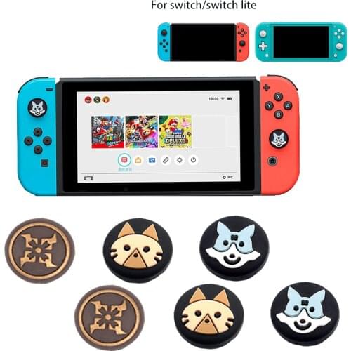 Thumb Stick Grip Cap Joystick Protective Cover For Monster Hunter RISE Nintend Switch Joy-Con Controller NS Lite Thumbstick Case