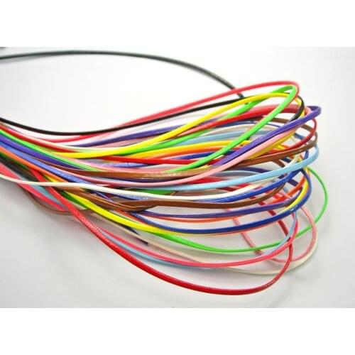 10 Meter Flat Soft Synthetic Leather Jewelry Cord Lace String 3X1mm