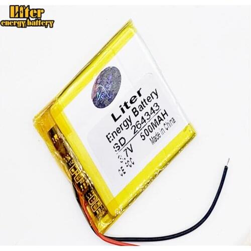 264343 3.7V 500mah tablet battery with Protection Board For MP4 Digital Products