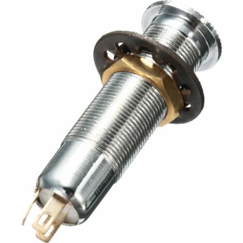 44.5*16mm Copper Guitar Jack Mono Active Barrel Jack Socket Input&Output for Electric Guitar Bass