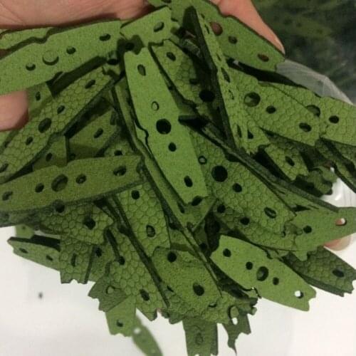 50PCS Cow Leather Tira chinas Slingshot Pouches w/ Center Hole Outdoor Catapults Sling Shots Accessories Band Pouches Hunting