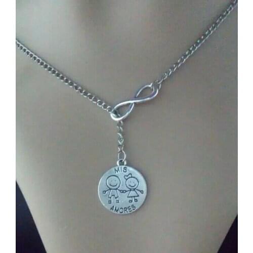 Fashion Vintage lucky 8&Boys and girls charm sweater chain suitable necklace&bracelet DIY jewelry Accessories 6pcs B510