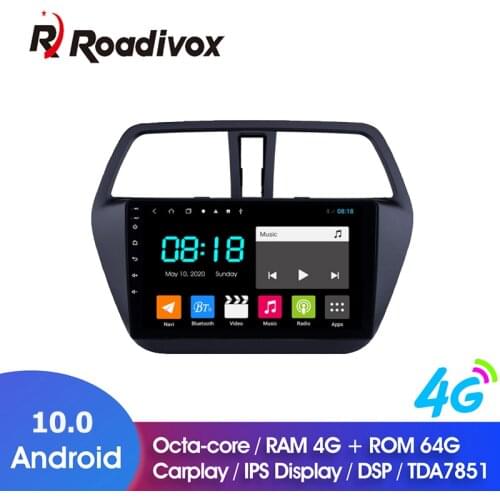 9" Android 10.0 RAM 4G ROM 64G for Suzuki S-Cross SX4 2014-2017 Car Dvd Gps Navigation Radio Multimedia Player Stereo Head Unit