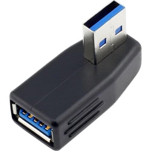 USB3.0 adapter AM-AF interface extension Side bend 90 degree Easy to use Elbow