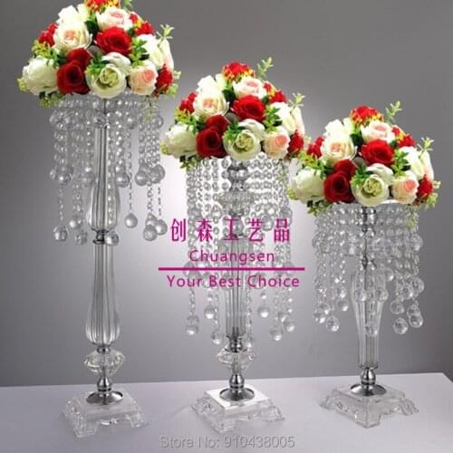 Acrylic Multi-use Wedding Flower Stand Stage Road Lead Decoration Props Candle Holder,Gold Centerpiece Wedding Favor Table Deco
