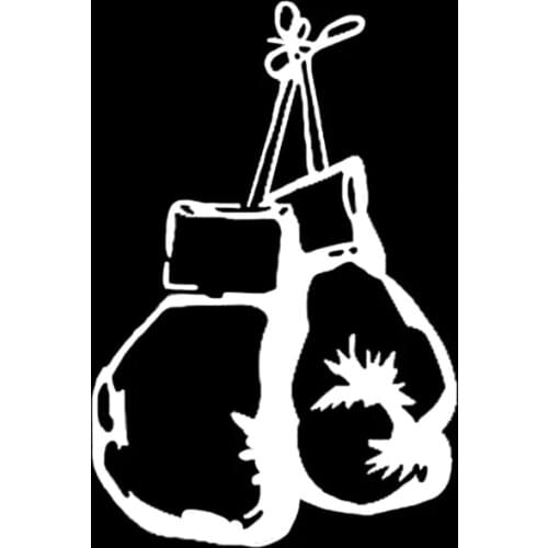 Car Sticker Fashion Boxing Glove Decorative Car Sticker PVC High Quality Decal Pole Sport 9*13.5CM