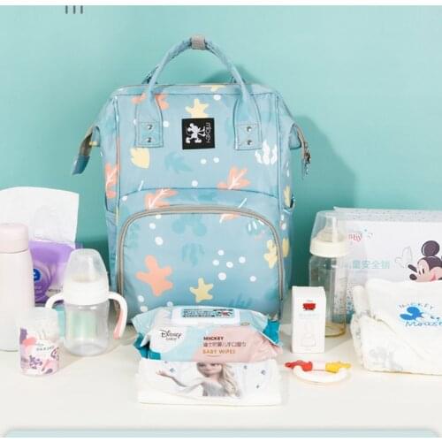 Disney Baby Diaper Storage Bag Large Capacity Baby Stroller Waterproof Insulation Bag Multifunction Diaper Bag 2021 New Arrival
