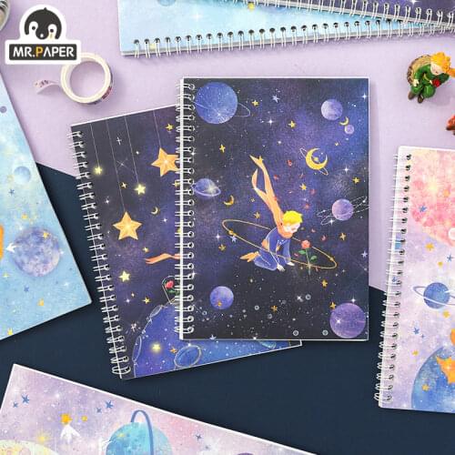 JIUMO 8 Designs 30 Pcs/book Ins Style Little Prince Series Creative Cute Anime Students Hand Account DIY Decor Coil Notebooks