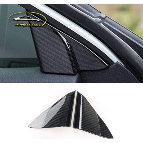 ABS Chrome For Toyota Camry 2018 Car interior A-pillar Speaker horn ring frame Cover Trim Car-styling