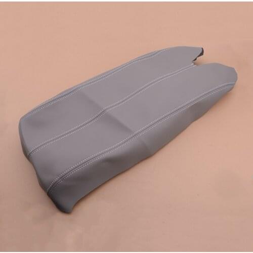 New Grey Microfiber Leather Center Console Lid Armrest Cover Skin Fit for Acura RDX 2007 2008 2009 2010 2011 2012