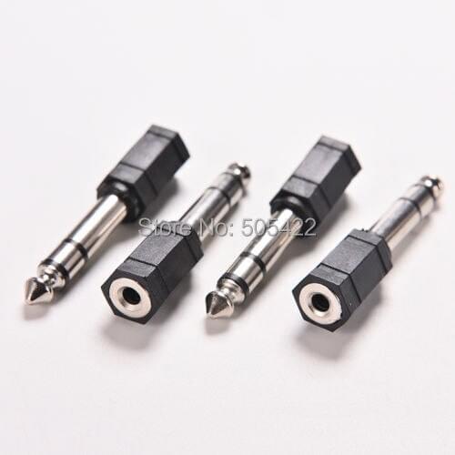 6.5mm Male to 3.5mm Female Stereo Audio Mic Plug Adapter