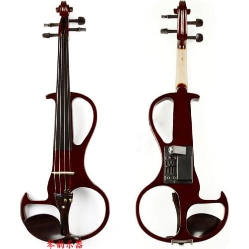 Bluetooth accompaniment Professional performance Electric violin Solid wood lacquer ebony accessories imported pickup Wine red