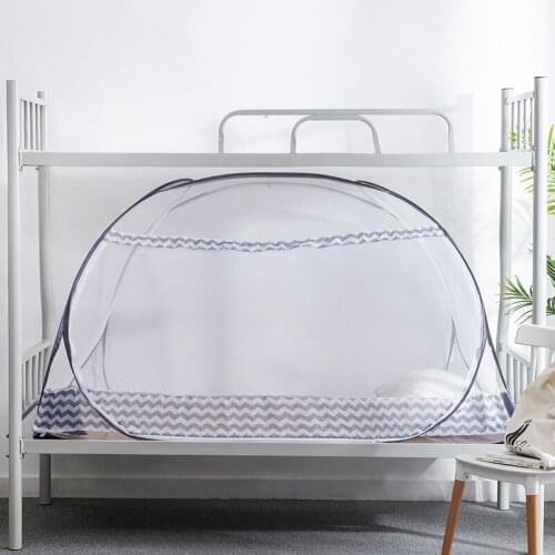 Student Dormitory Folding Single Door Mosquito Tent Household Yurts Free Installation Single Bunk Bed Tent Adult Room Decoration