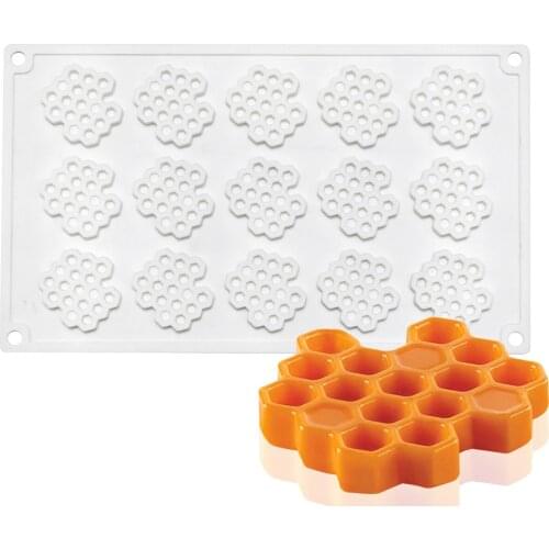 Honeycomb Cake Mold For Baking 3D Silicone Mould Pan Mousse Chocolate Moule Silicone Moldes De Silicona
