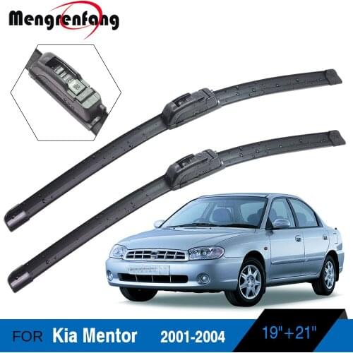 For Kia Mentor Car Front Windscreen Wiper Blades Soft Rubber Wiper Accessories 2001 2002 2003 2004