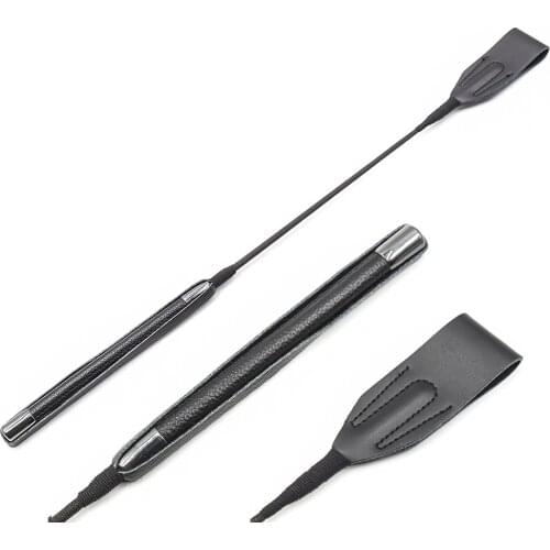 GENUINE LEATHER 18" Real Riding Crop English Whip with Genuine Leather Top | Premium Quality Crops | Equestrianism Horse Crop