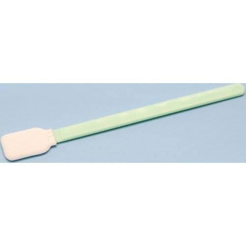 Y1UF 100Pcs/Set Double Layer Polyester Rectangular Head Cleaning Swabs Plastic Handle Dust-Free Industrial Paddle Sticks for