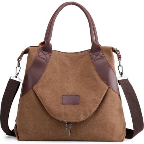 Women Fashion Canvas Bags Shoulder Crossbody Bag Foldable Tote Handbag Shopping Bag Quality Brand New