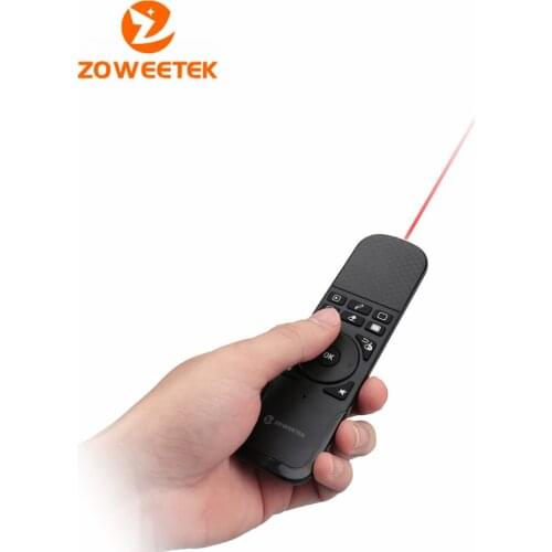 Zoweetek i7PPT 2.4GHz Mini Wireless Keyboard Air Mouse Combo Remote Control Laser Pen Presentation Pointer for TV BOX Laptop PC