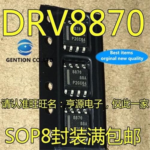 10Pcs DRV8870DDAR DRV8870DDA DRV8870 8870 SOP8 Motor driver IC chip in stock 100% new and original
