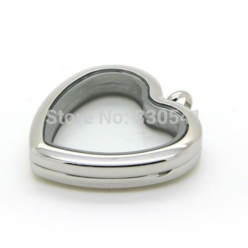 10Pcs peach heart floating locket pendant stainless steel photo open owl living memory lockets pendants jewelry for women