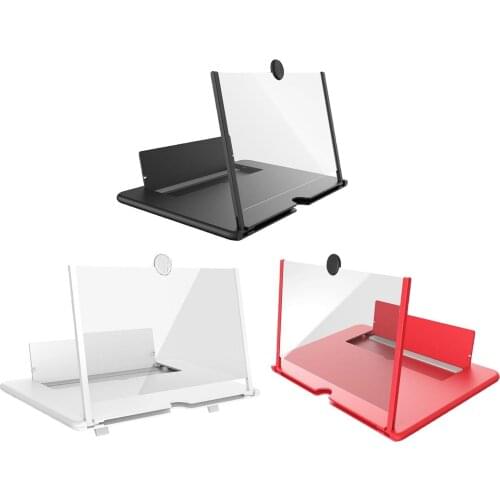 12 inch 3D Mobile Phone Screen Magnifier HD Video Amplifier Stand Bracket with Movie Game Live Magnifying Folding Phone Holder