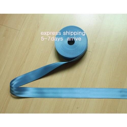 15 METER ROLL48mm wide SEAT BELT SAFETY STRAP WEBBING LIGHT BLUE COLOR 5 bar