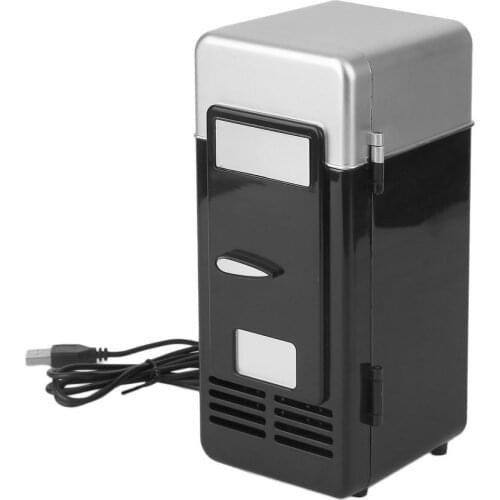 2 Color ABS Energy Saving and Eco-Friendly 5V 10W USB Car Portable Mini Drink Cooler Car Boat Travel Cosmetic Fridge