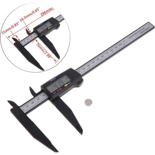 2021 200MM 8 Inch LCD Digital Vernier Caliper Electronic Carbon Fiber Gauge Micrometer