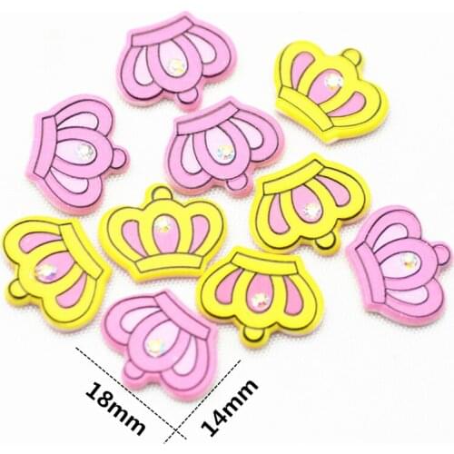Acrylic Crown Cabochons | Bling Bling Resin Flatback | Kawaii Crown Decoration |Princess Hair Bow Center | 18mmX14mm