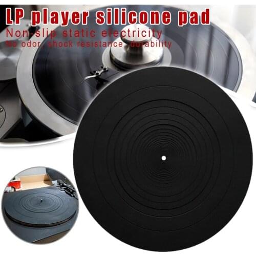 Anti-vibration Silicone Pad Rubber LP Antislip Mat for Phonograph Turntable Vinyl Record Players Accessories