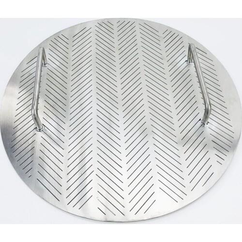 Free Shipping False Bottom Diameter 446mm With Two Handles, 2 mm Thickness, Gap Size 0.7 mm Stainless Steel 304