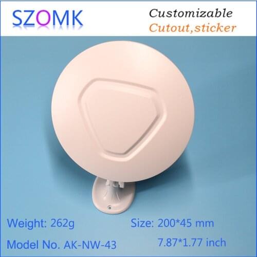 1 piece 200*45mm szomk wireless sensor enclosure plastic router enclosure smart home controller with stereo fixed bracket