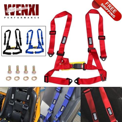 2" Racing Harness Seat Belt 4 Point Fixing Mounting Quick Release Car Safety Racing Seat Belt For Racing Seat&Go-kart Seat SHS01