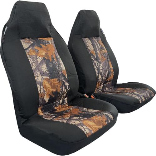 For Jeep Wrangler Seat Covers JK/JL/TJ/YJ 1987-2021 Canvas Black Camouflage Auto Protector