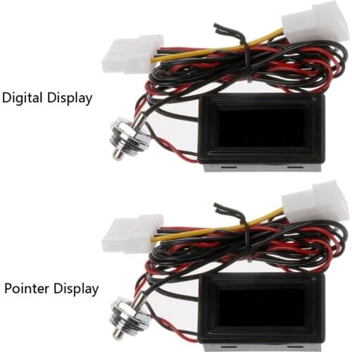 Display Temperature Detector With G1/4 Thread 4Pin Power Plug PC Water Cooling