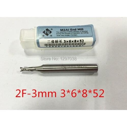 5PCS CNC cutter machine tool Super-hard HSS M2AL 2flute dia 3mm endmill milling cutter All grinding milling cutter