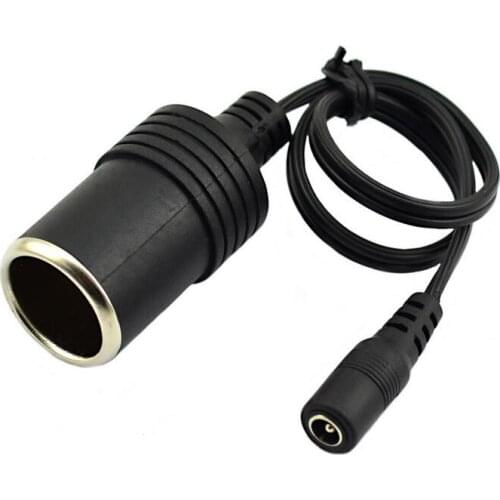 Cigarette Lighter socket TURN AC 5.5*2.1 Female/male Plug cable extention adapter 30cm