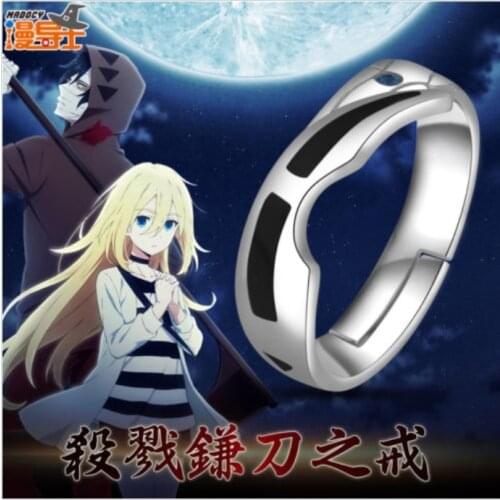 Angels of Death Isaac Foster Zack Sckle Finger Ring Anime S925 Silver Xmas Gift