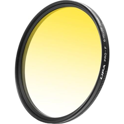 Round Yellow Gradient Lens SLR Camera Effect Filter Lens High Light Transmittance Essential for Landscape Photography